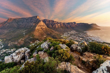 A picture containing mountain, rock, nature, valley Description automatically generated